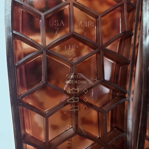 CL by Laundry Jaylen Translucent Tortoise Shell Slip-on Jelly Slide Sandals Sz 7 - Picture 11 of 14